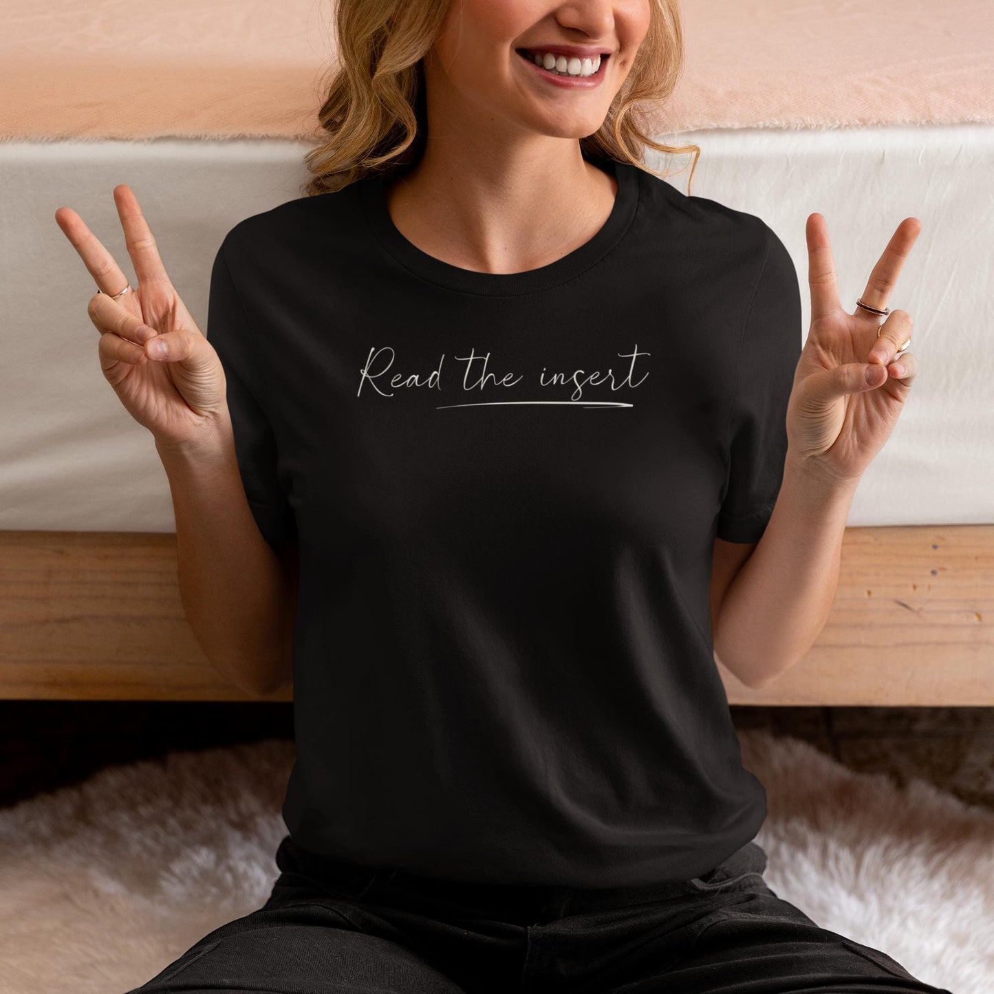 Read the Insert T-Shirt T-Shirt Injecting Truth X-Small Heather Black