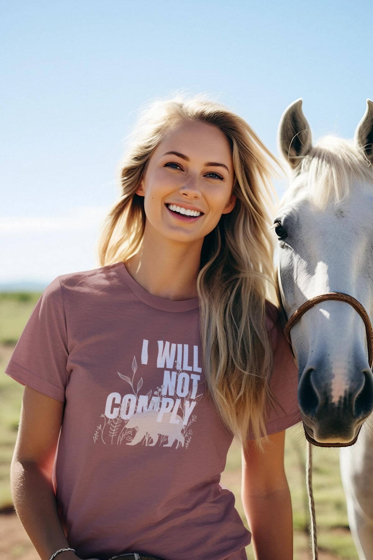I Will Not Comply T-Shirt T-Shirt Injecting Truth X-Small Mauve 