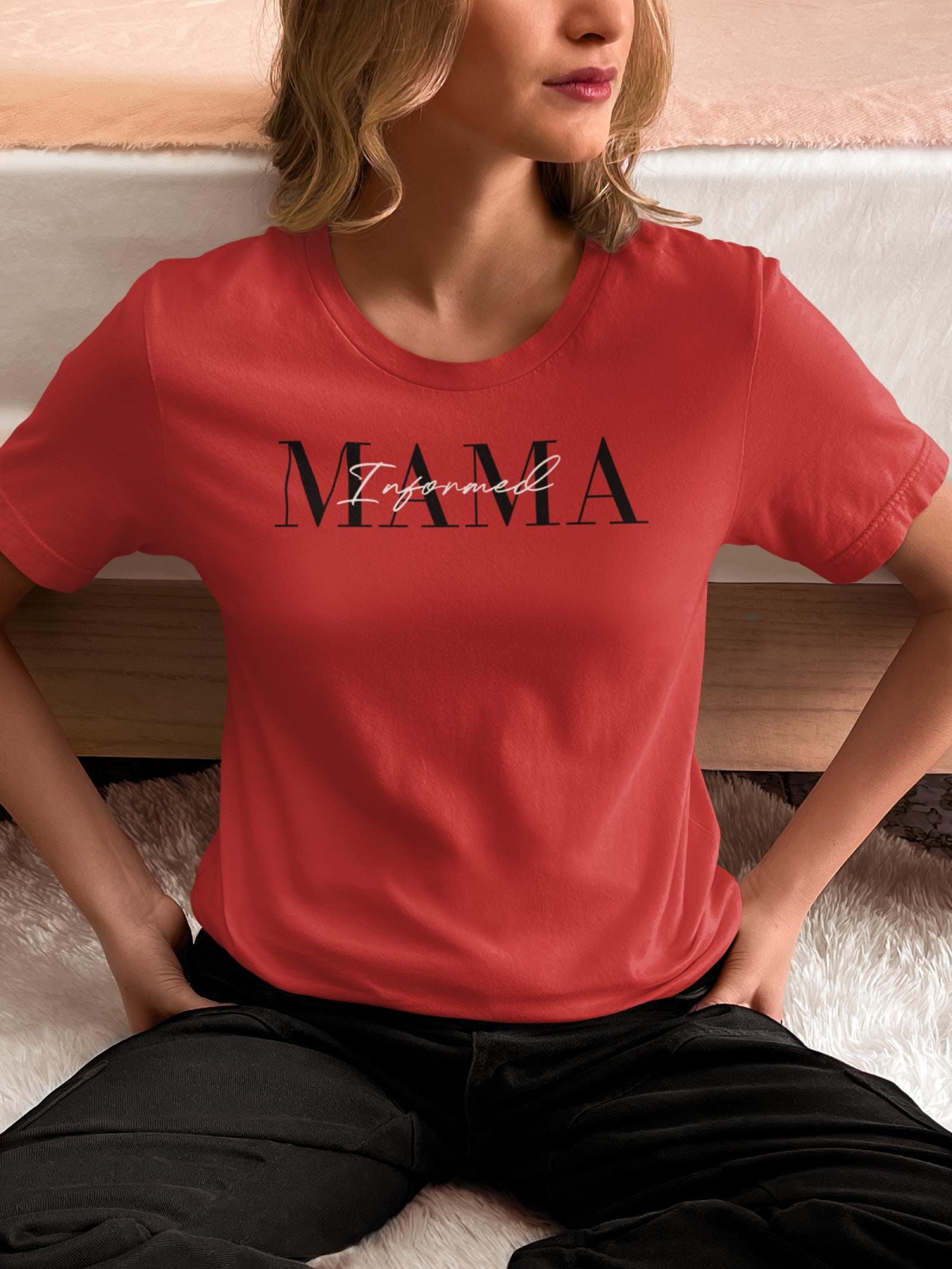 Informed MAMA T-Shirt T-Shirt Injecting Truth X-Small Heather Red 