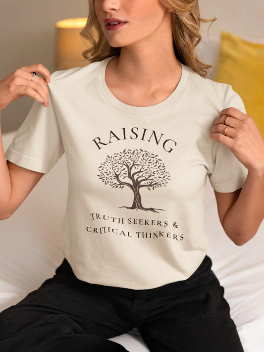Raising Truth Seekers T-Shirt T-Shirt Injecting Truth X-Small Heather Natural 