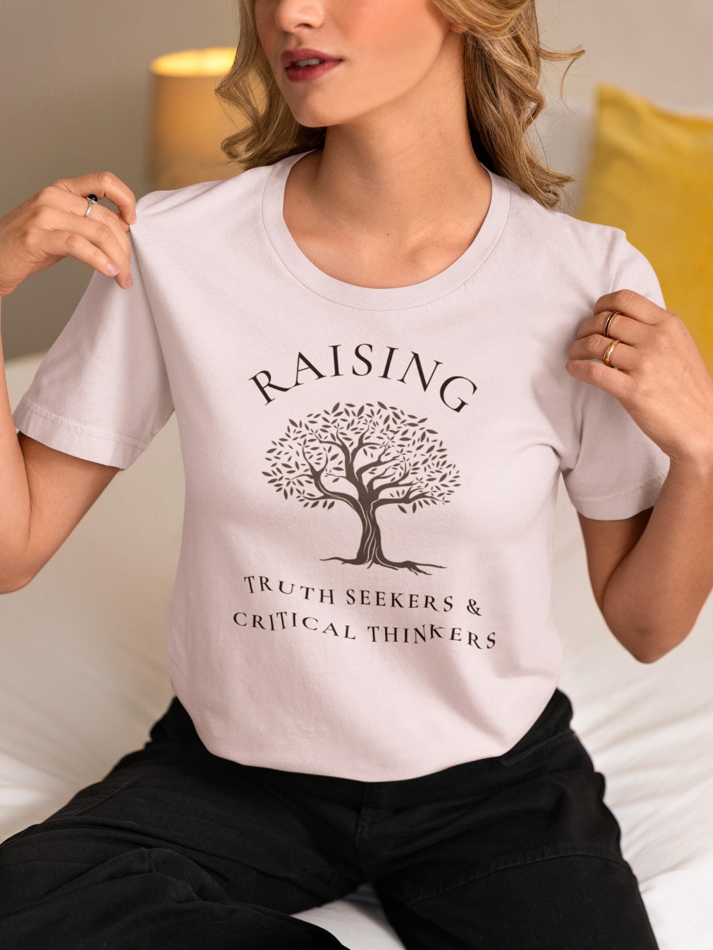 Raising Truth Seekers T-Shirt T-Shirt Injecting Truth X-Small Soft Pink 