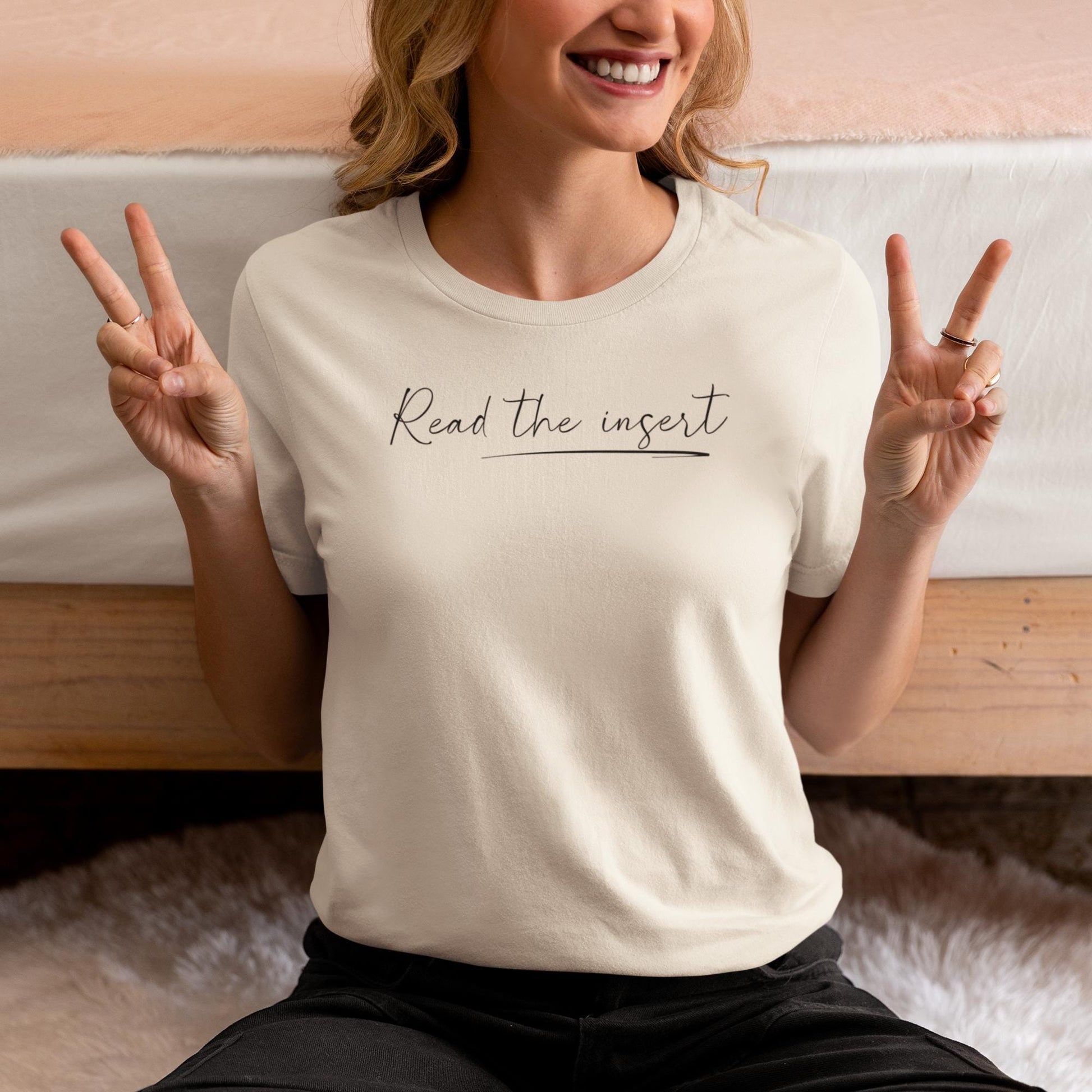 Read the Insert T-Shirt T-Shirt Injecting Truth X-Small Heather Natural 