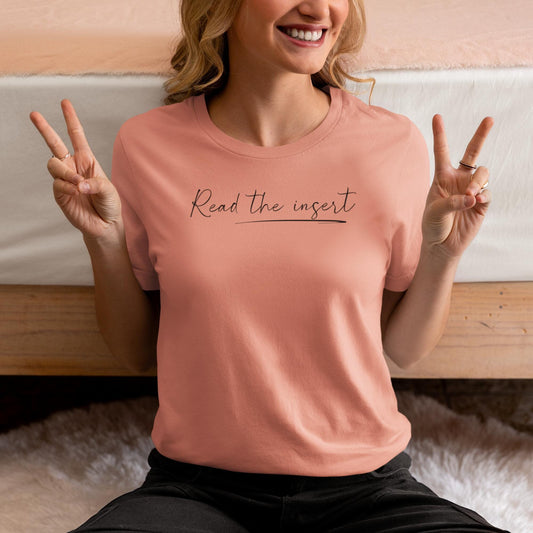 Read the Insert T-Shirt T-Shirt Injecting Truth X-Small Heather Sunset 