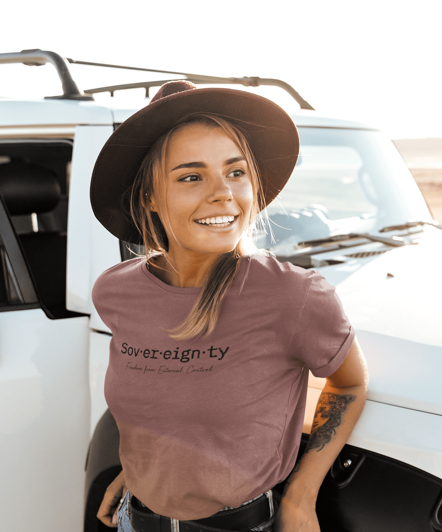 Sovereignty T-Shirt T-Shirt Injecting Truth X-Small Mauve 