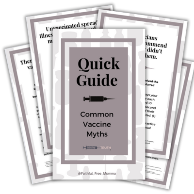 Common Vaccine Myth Quick Guide